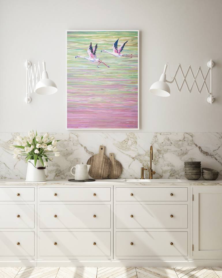 Original Impressionism Animal Painting by Iuliia Frantseva
