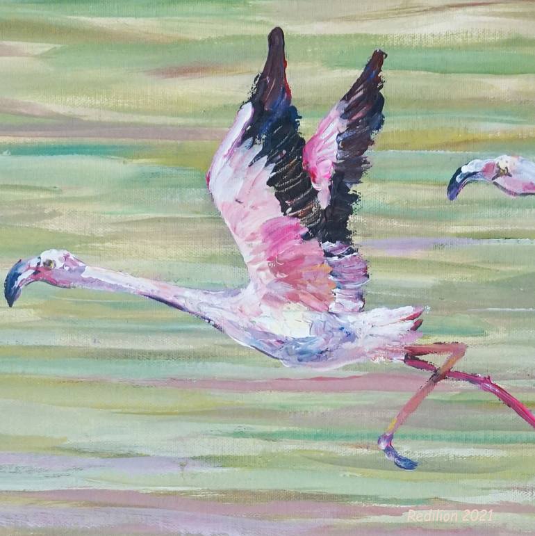 Original Impressionism Animal Painting by Iuliia Frantseva