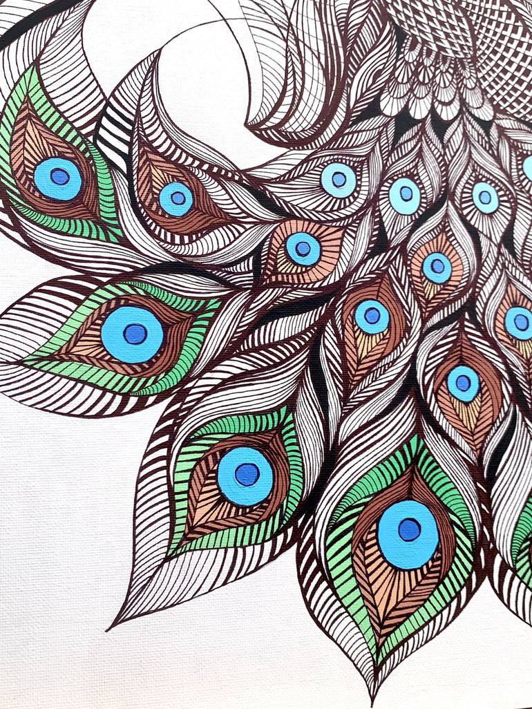 Original Illustration Animal Painting by Maria Tuzhilkina