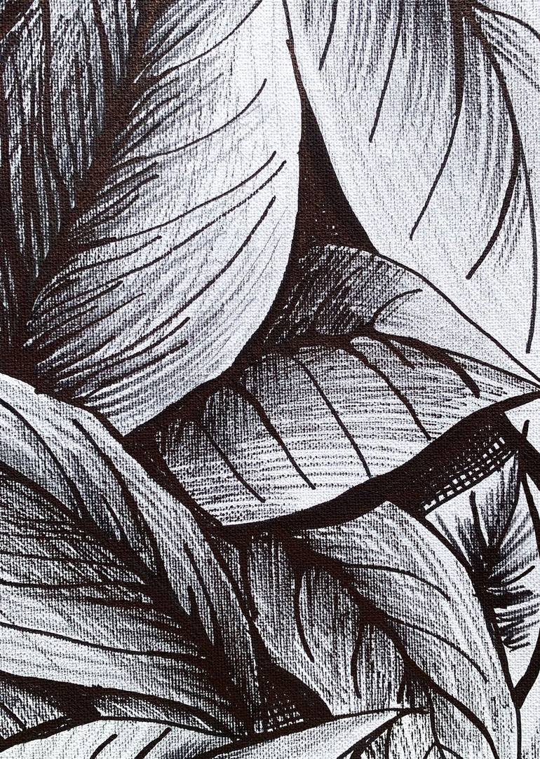 Original Contemporary Botanic Drawing by Maria Tuzhilkina