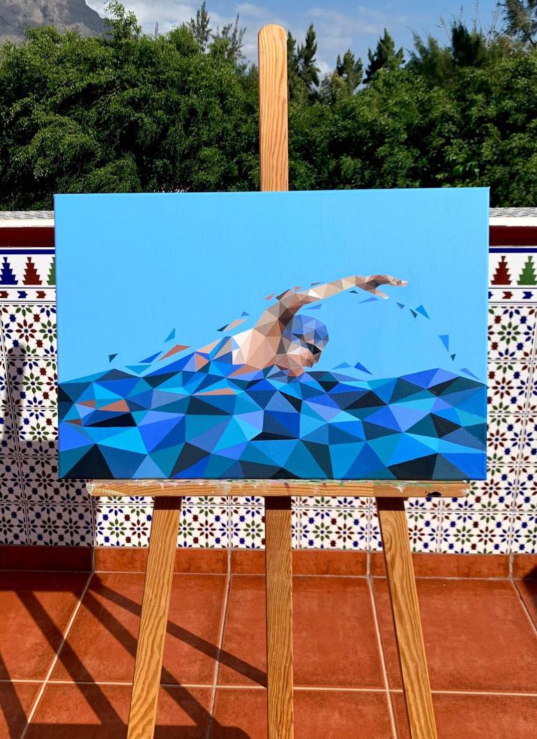 Original Contemporary Sport Painting by Maria Tuzhilkina