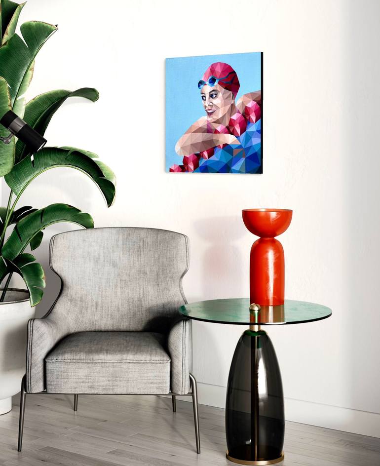 Original Abstract People Painting by Maria Tuzhilkina