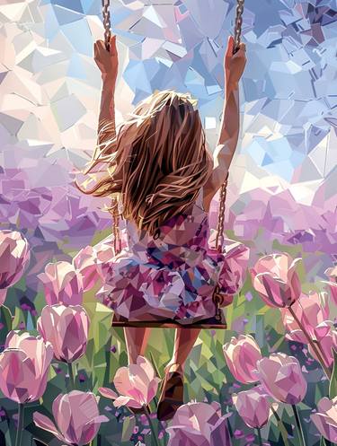 Original Abstract Children Digital by Maria Tuzhilkina