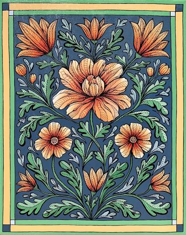 Original Contemporary Botanic Paintings by Maria Tuzhilkina