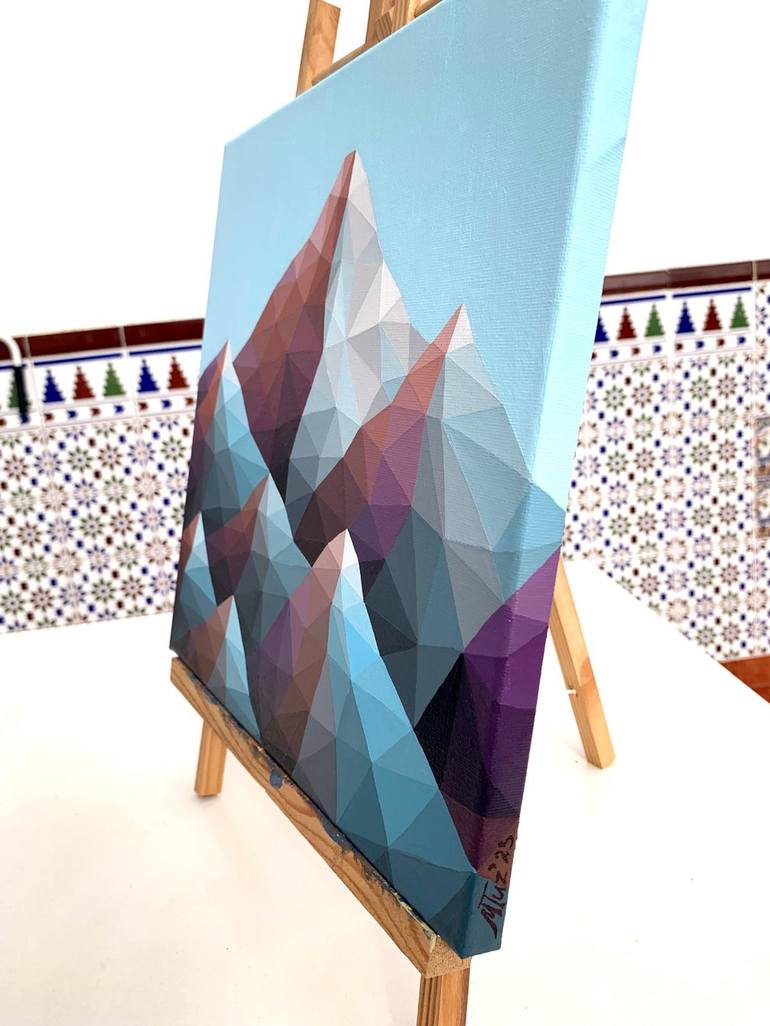 Original Abstract Landscape Painting by Maria Tuzhilkina