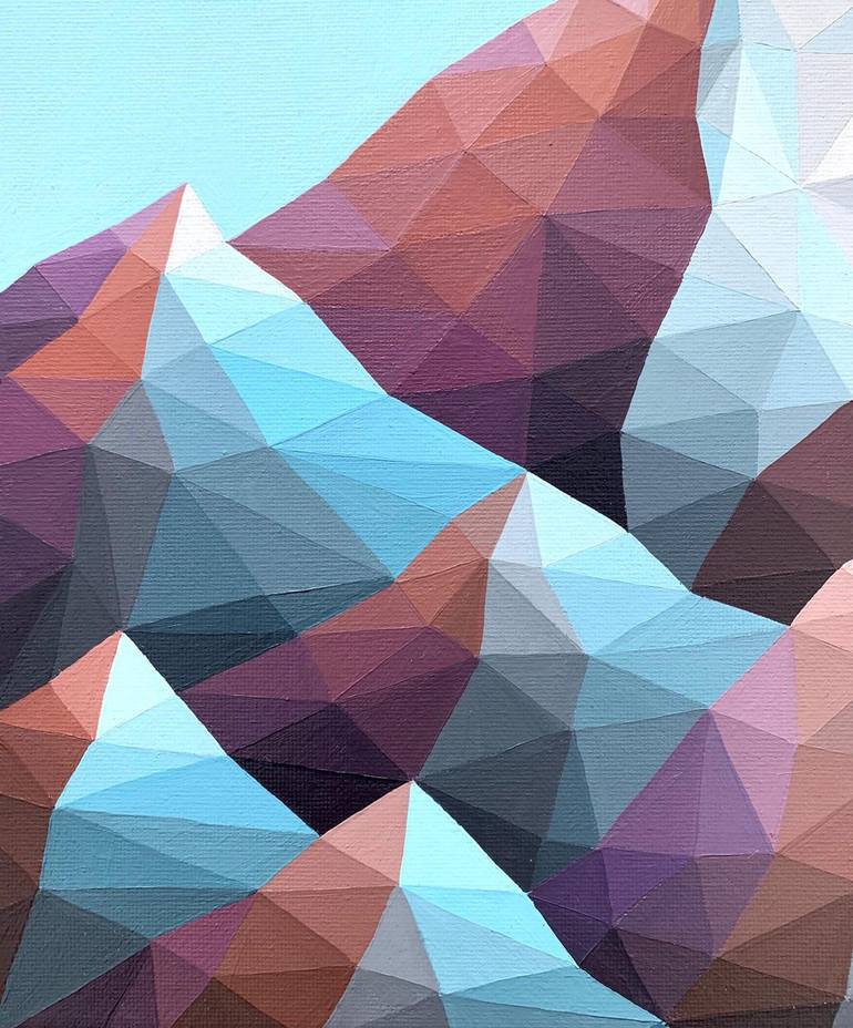 Original Abstract Landscape Painting by Maria Tuzhilkina