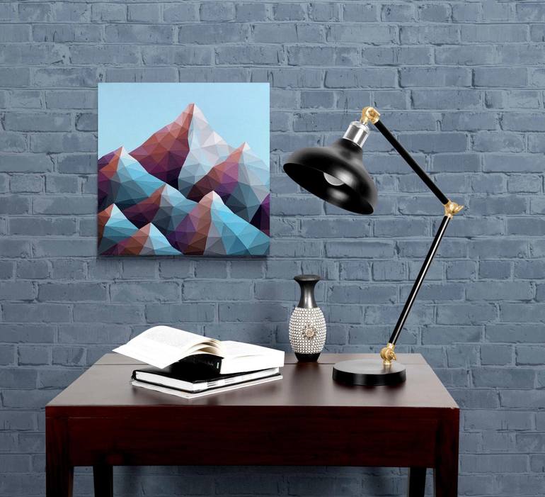 Original Abstract Landscape Painting by Maria Tuzhilkina