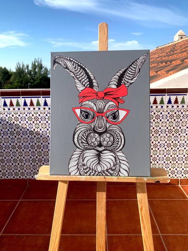 Original Contemporary Animal Painting by Maria Tuzhilkina