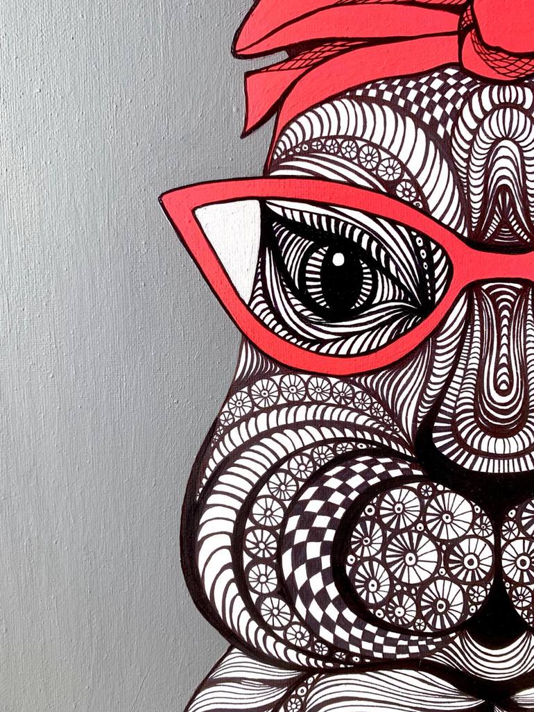 Original Contemporary Animal Painting by Maria Tuzhilkina