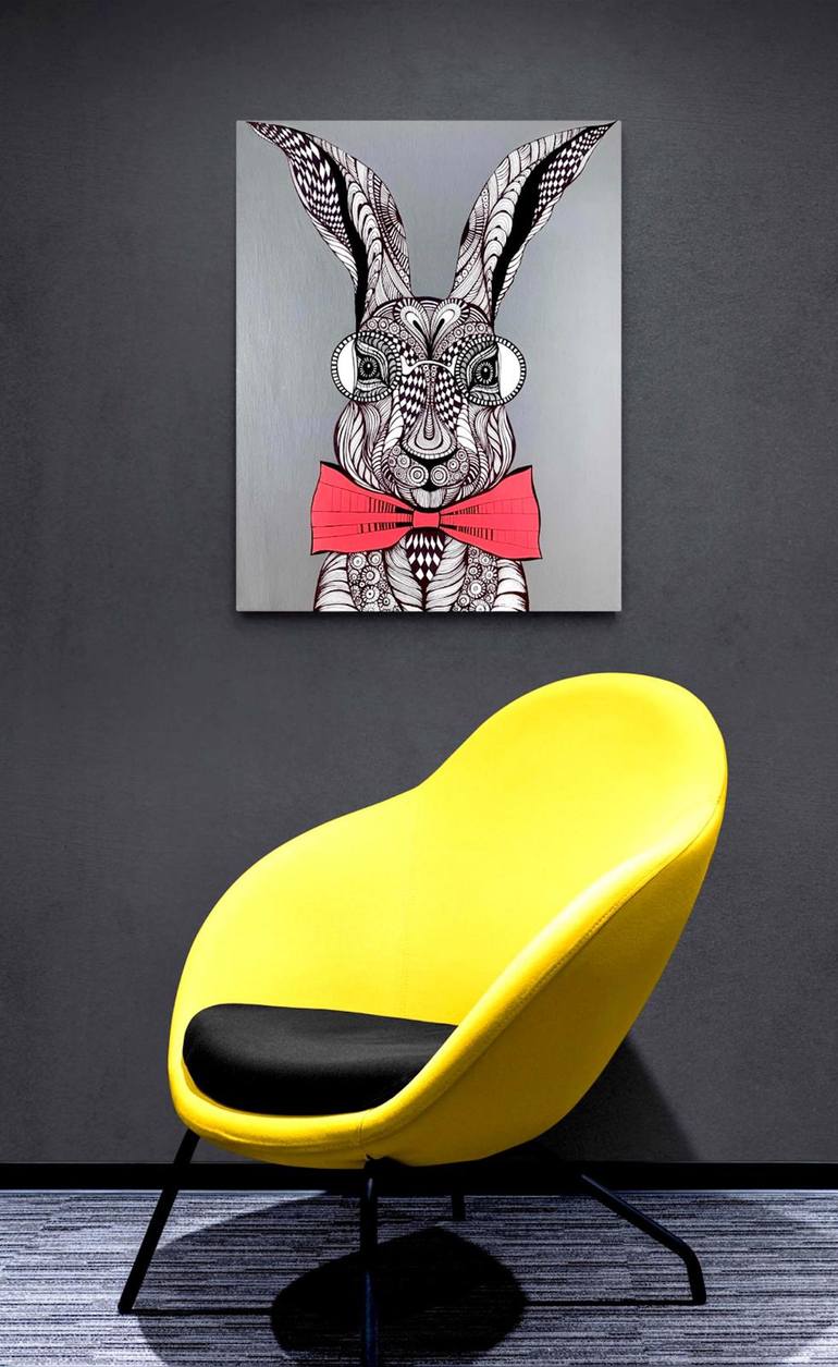 Original Contemporary Animal Painting by Maria Tuzhilkina