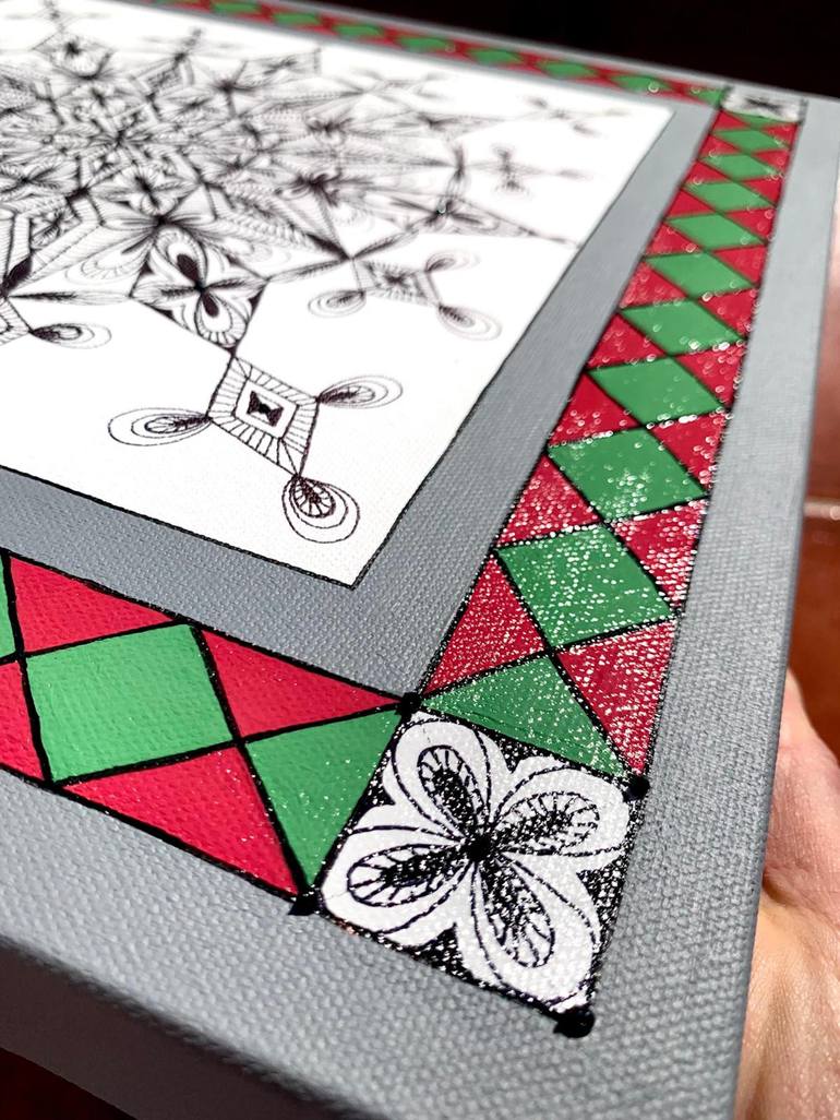 Original Contemporary Patterns Painting by Maria Tuzhilkina