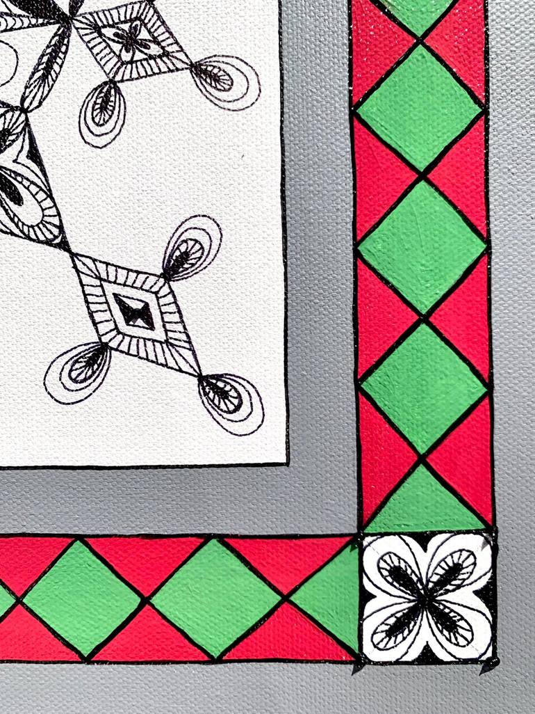 Original Contemporary Patterns Painting by Maria Tuzhilkina