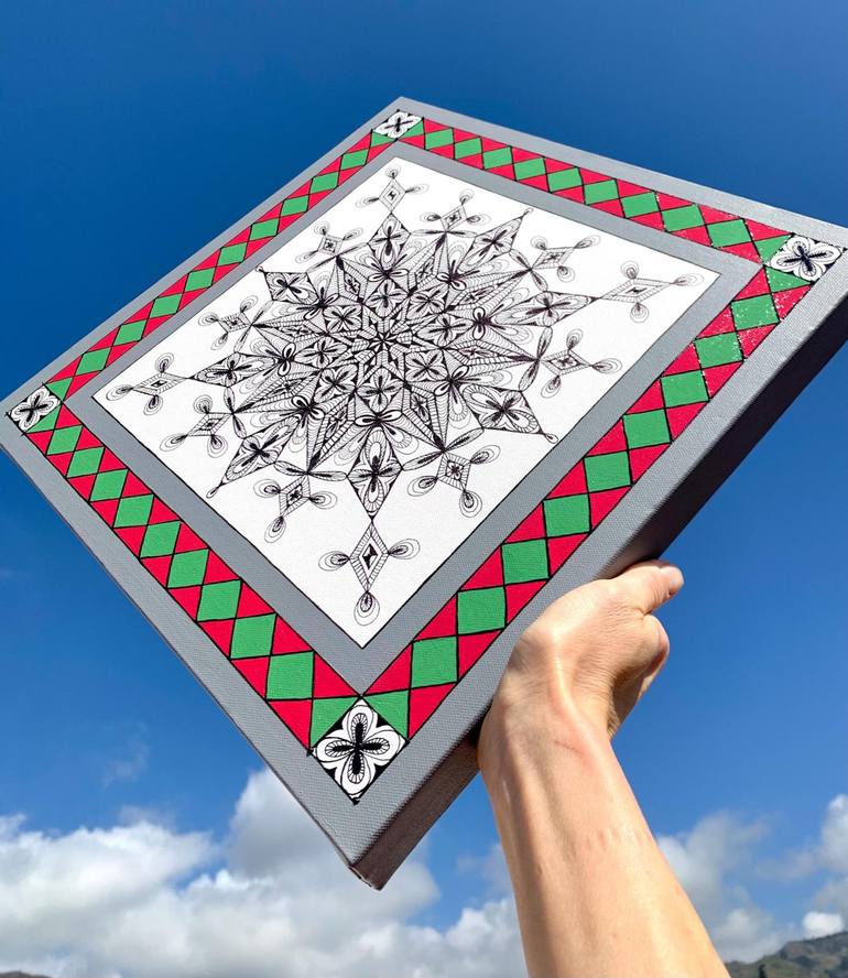 Original Contemporary Patterns Painting by Maria Tuzhilkina