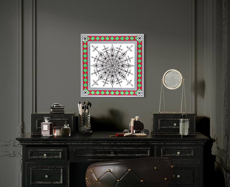 Original Contemporary Patterns Painting by Maria Tuzhilkina