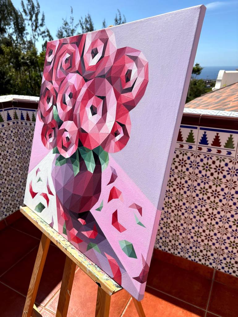 Original Abstract Still Life Painting by Maria Tuzhilkina