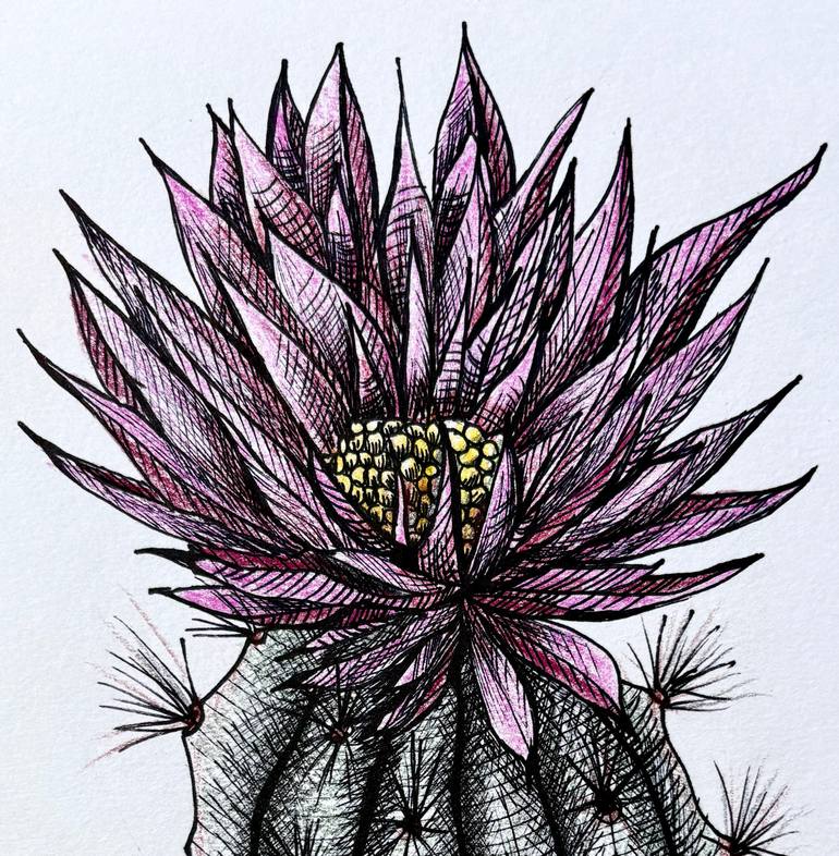 Original Illustration Botanic Drawing by Maria Tuzhilkina