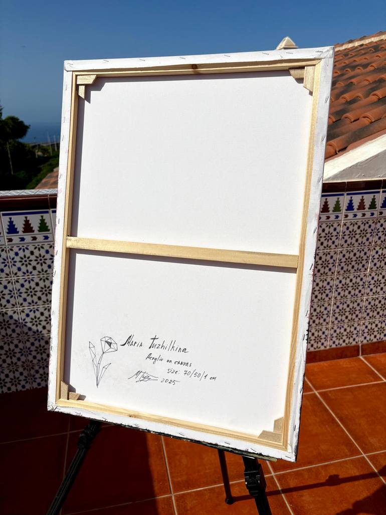 Original Abstract Botanic Painting by Maria Tuzhilkina