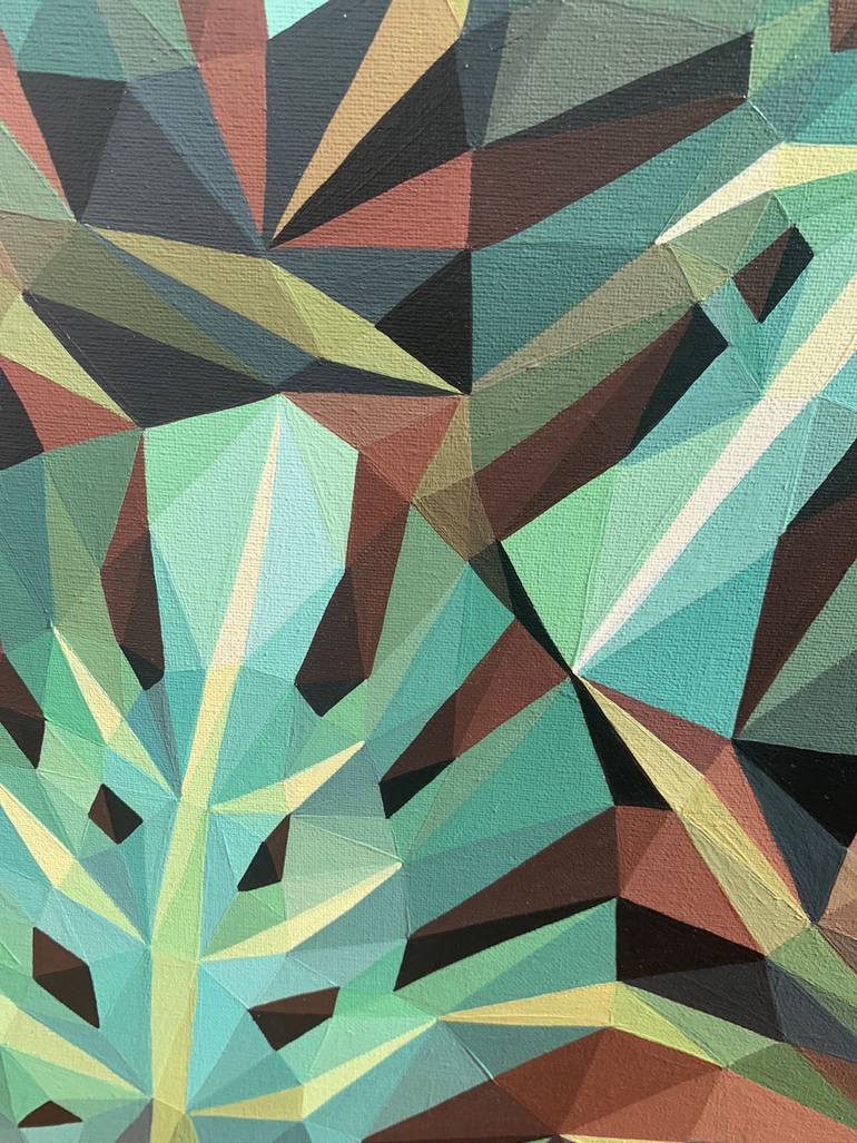 Original Abstract Floral Painting by Maria Tuzhilkina