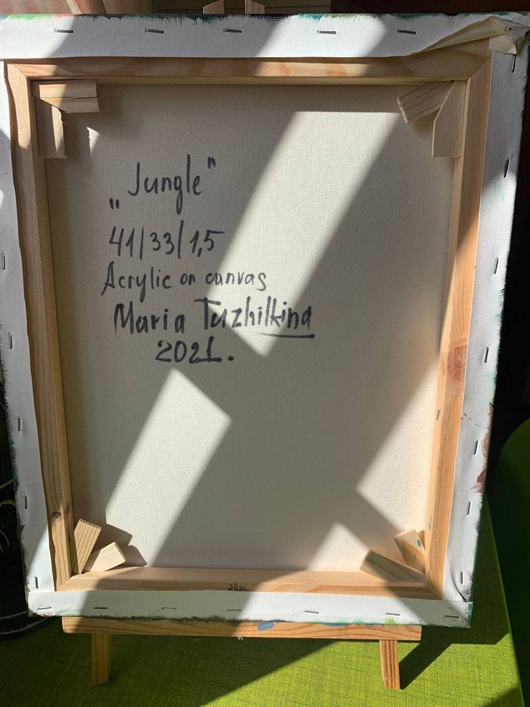 Original Abstract Floral Painting by Maria Tuzhilkina