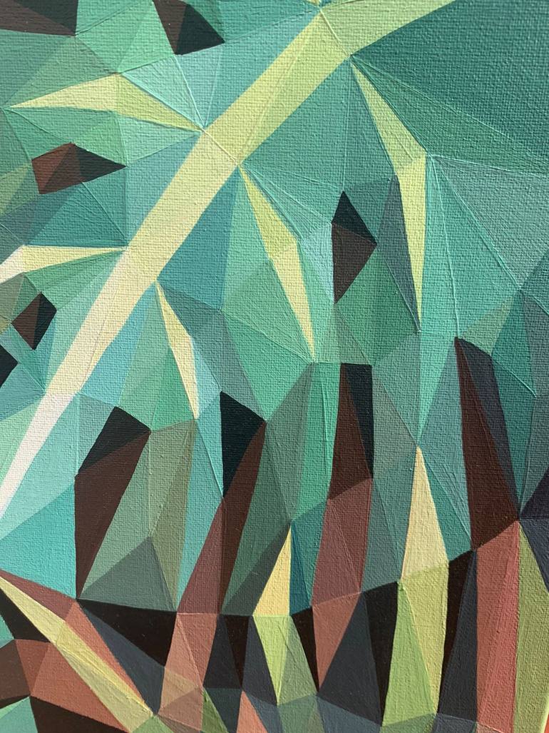 Original Abstract Floral Painting by Maria Tuzhilkina