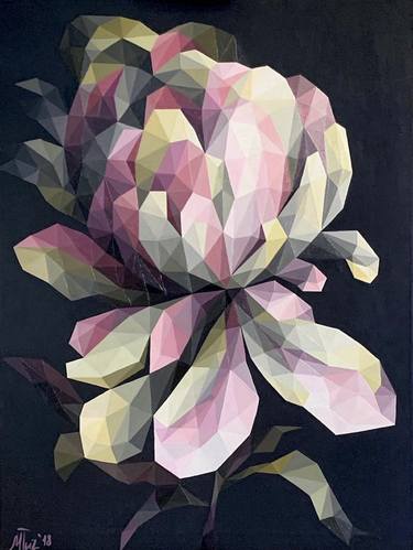 Print of Abstract Floral Paintings by Maria Tuzhilkina
