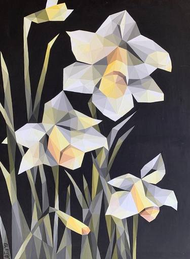 Print of Abstract Floral Paintings by Maria Tuzhilkina