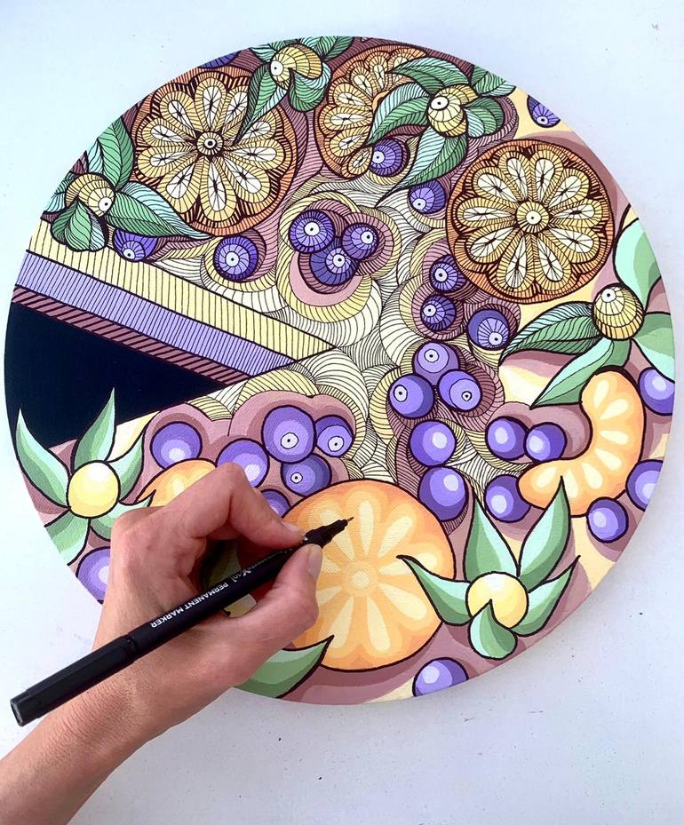 Original Illustration Still Life Painting by Maria Tuzhilkina