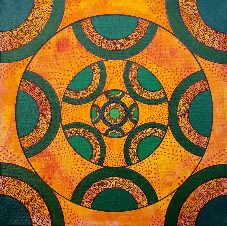 Mandala Painting by Izabela Ewa Oldak | Saatchi Art