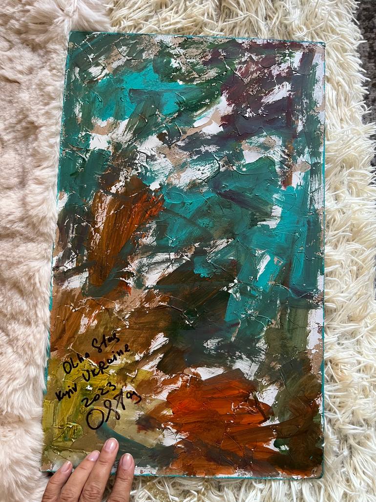 Original Abstract Still Life Painting by Olha Stas