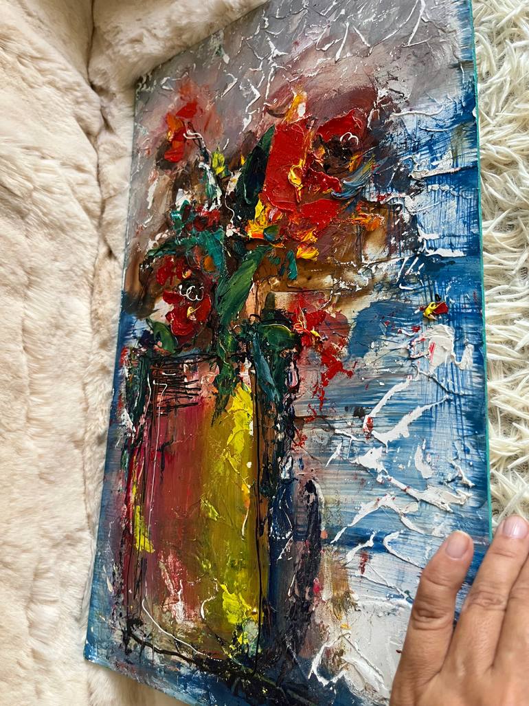 Original Abstract Still Life Painting by Olha Stas