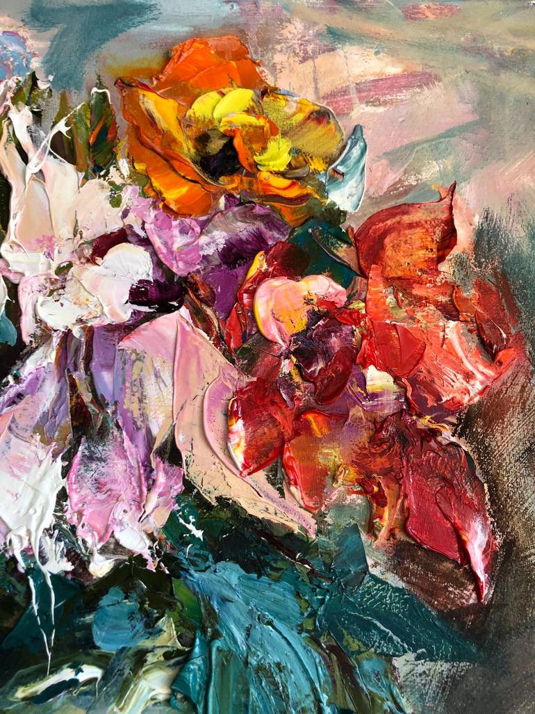 Original Abstract Still Life Painting by Olha Stas