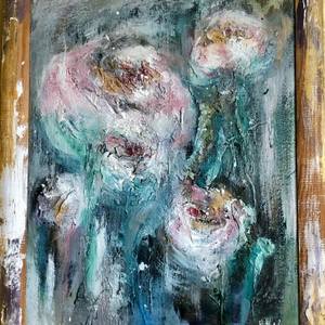 Green background texture art