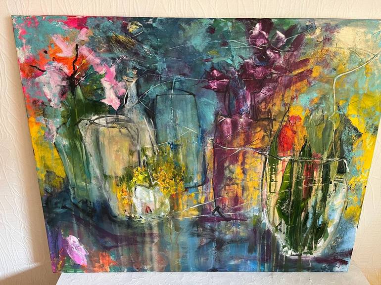 Original Abstract Expressionism Abstract Painting by Olha Stas