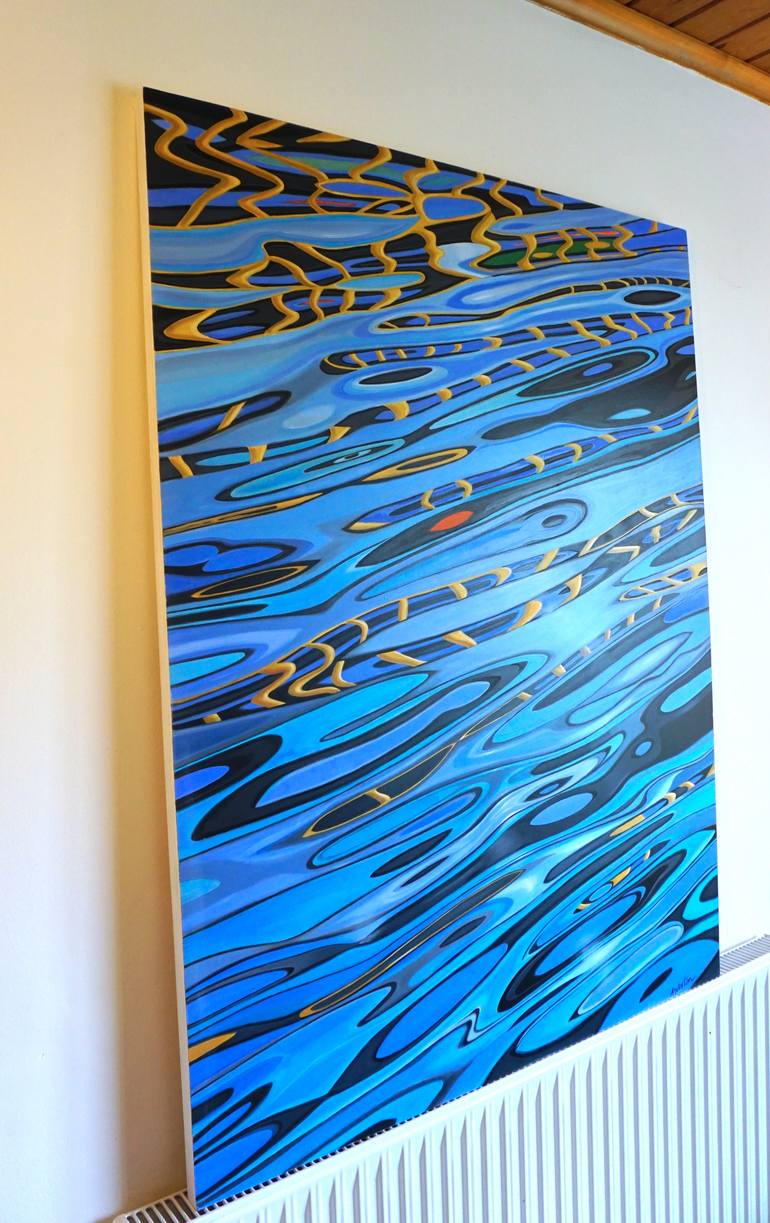 Original Abstract Expressionism Abstract Painting by Alan Weston