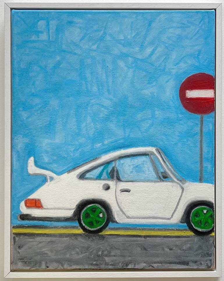 Original Pop Art Car Painting by Caroline Killoury