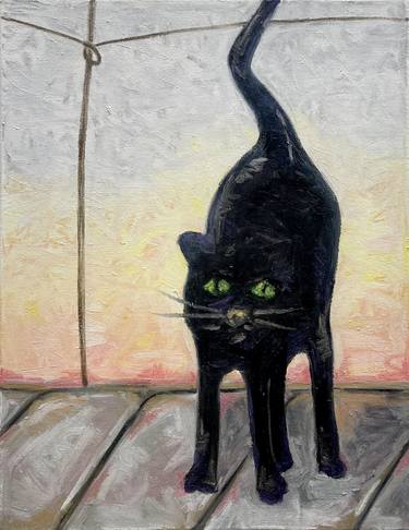 Original Pop Art Cats Paintings by Caroline Killoury