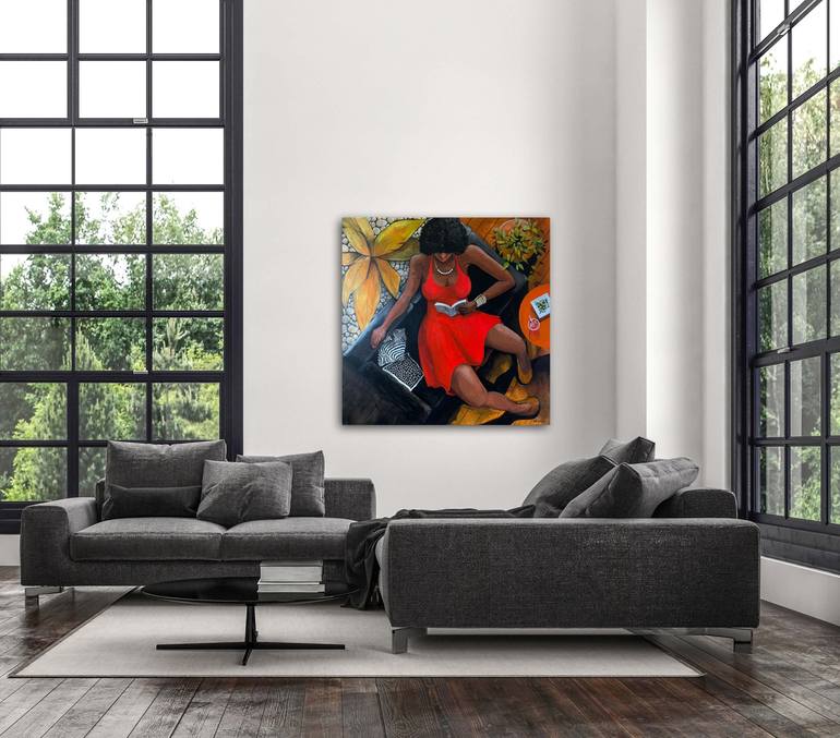 Original Women Painting by Alain Rouschmeyer