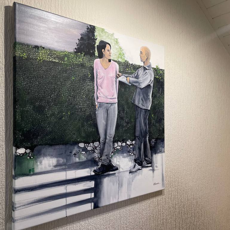 Original Figurative Love Painting by Alain Rouschmeyer