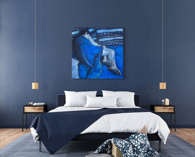 Original Figurative Women Painting by Alain Rouschmeyer