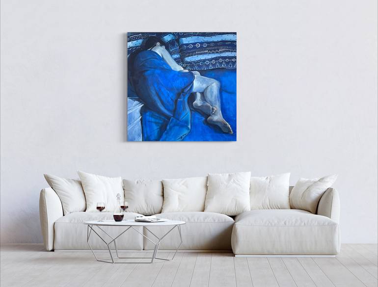 Original Figurative Women Painting by Alain Rouschmeyer