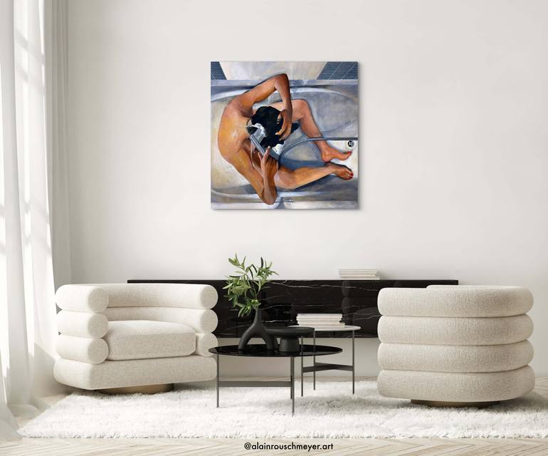 Original Figurative Women Painting by Alain Rouschmeyer