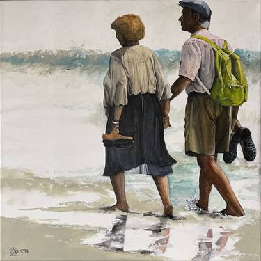 Print of Figurative Beach Paintings by Alain Rouschmeyer