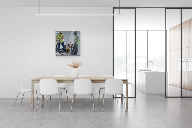 Original Figurative Garden Painting by Alain Rouschmeyer