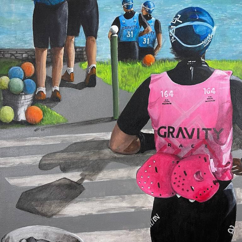 Original Figurative Sports Painting by Alain Rouschmeyer