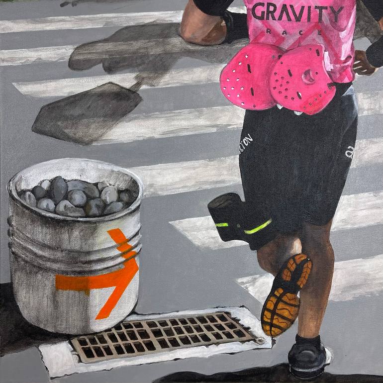 Original Figurative Sports Painting by Alain Rouschmeyer