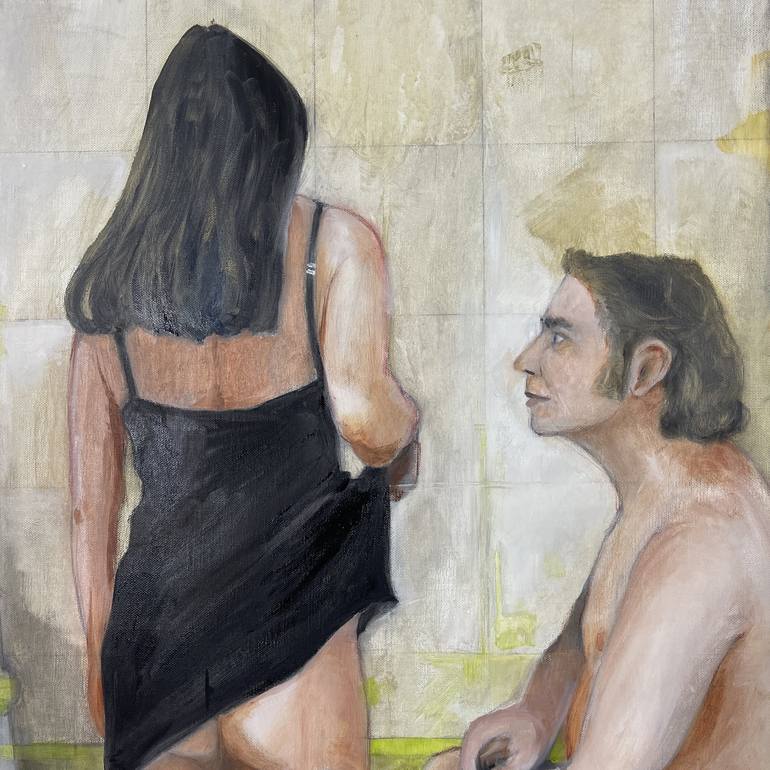 Original Erotic Painting by Alain Rouschmeyer