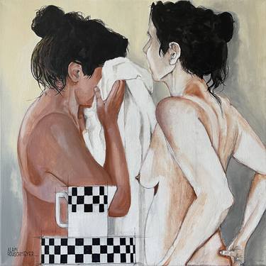 Original Nude Paintings by Alain Rouschmeyer