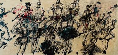 Original Abstract Expressionism People Paintings by Iulian COPACEL