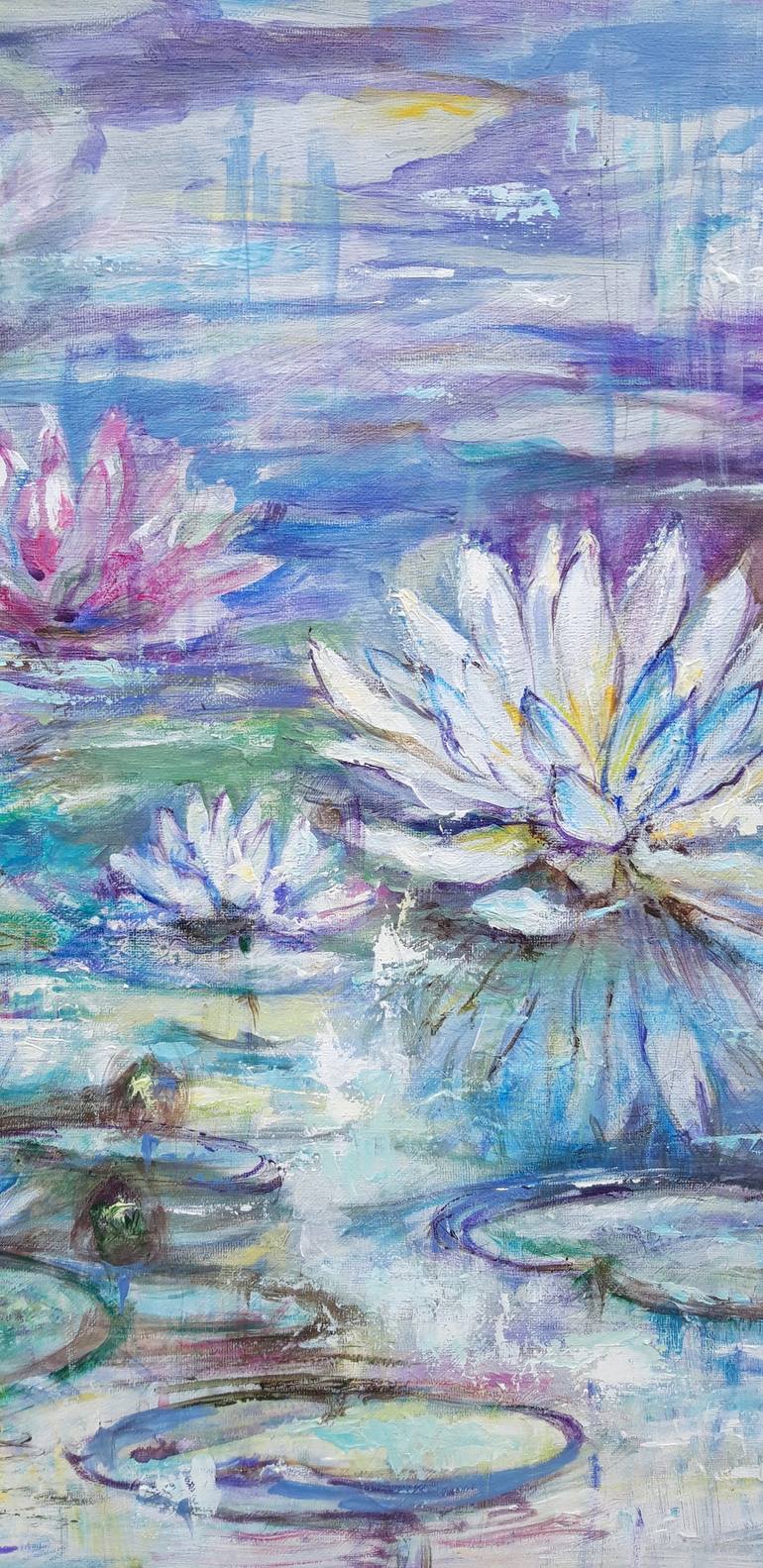 Original Expressionism Floral Painting by Yuliya PITOIS