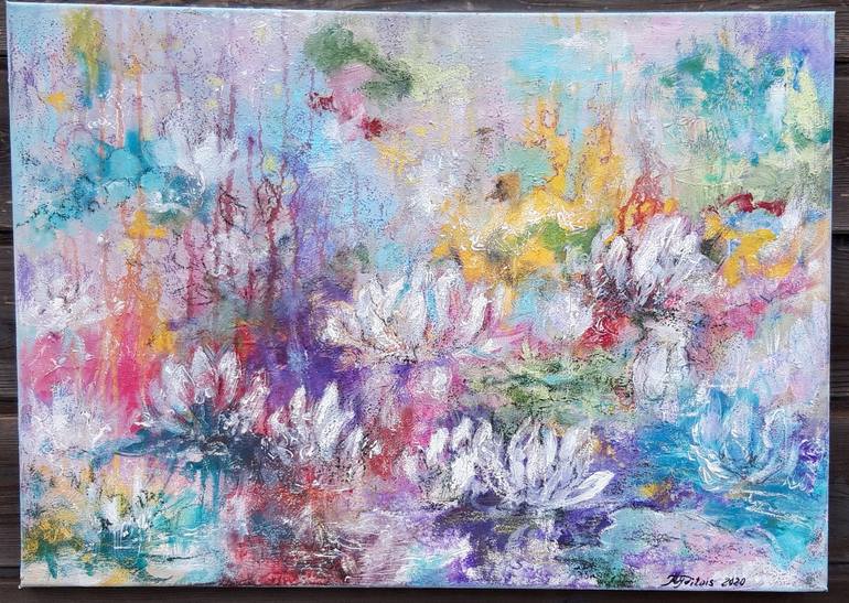 Original Floral Painting by Yuliya PITOIS